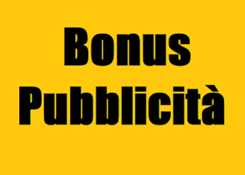 bonus pubblicità incentivi