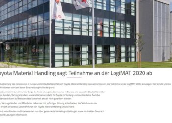 LogiMAT: rinunciano anche Toyota, Dematic e  Clark