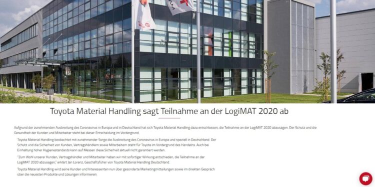 LogiMAT: rinunciano anche Toyota, Dematic e  Clark