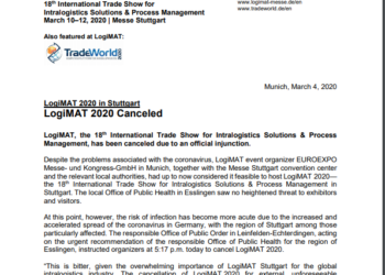 LogiMAT 2020: evento cancellato
