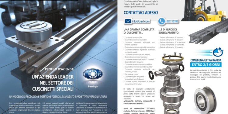 I cuscinetti speciali di C.R. arrivano in tutto il mondo