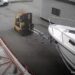 La manovra disastrosa: carrello e yacht distrutti