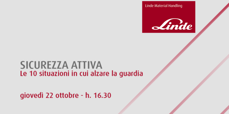 Sicurezza attiva, Linde ne parla in un webinar