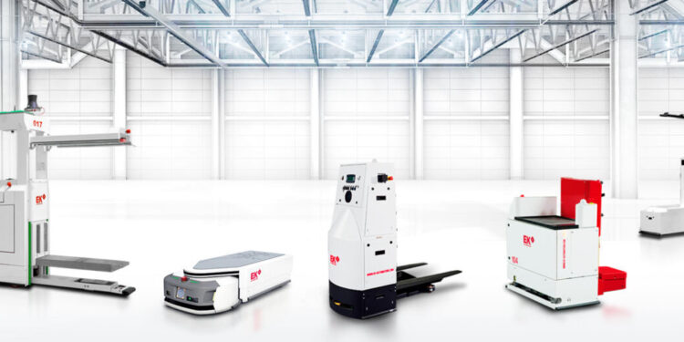 Il magazzino diventa più smart con i robot mobili di EK AUTOMATION